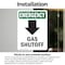Signmission Gas Shutoff (Down Arrow) With Symbol, 7 in W x Rectangle, Vinyl Decal OS-2PACK-EM-D-710-V-10503 - alternate 3